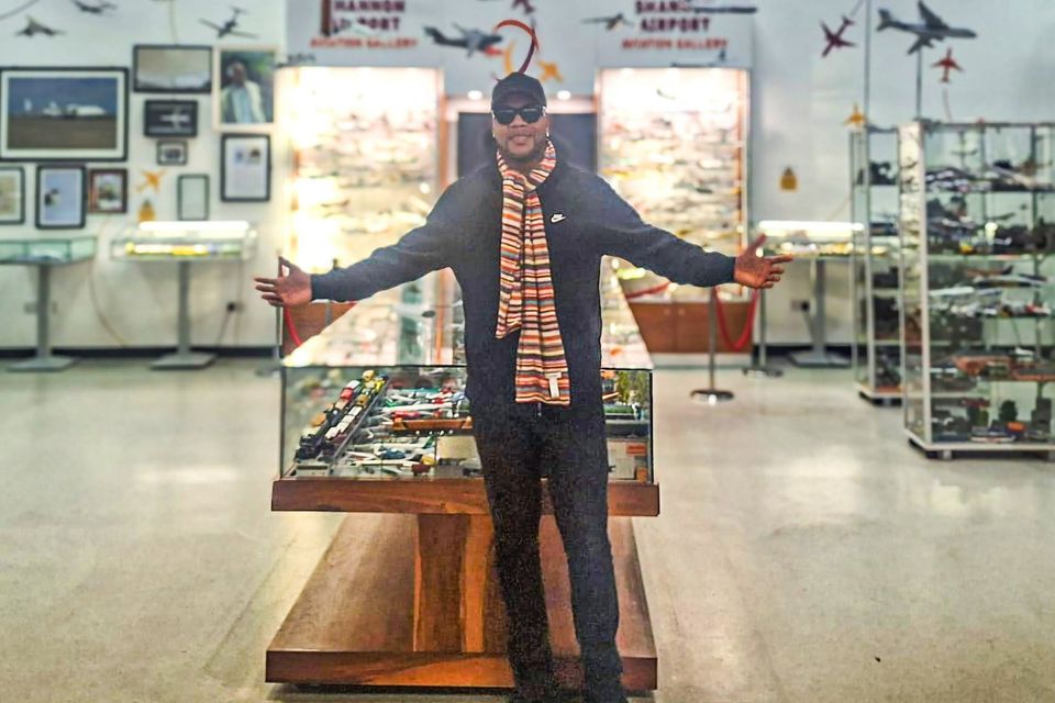 Flo Rida at Shannon Airport. Image: Shannon Airport via Facebook